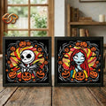 Combo 2 Nightmare Before Christmas Shadow Box SVG for Cricut | 3D Layered SVG Paper Cut Light Template