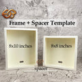 Paper Shadow Box Frame SVG Template for Cricut – Square & Rectangle Frame with Spacer