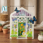 Combo 3 Greenhouse Garden Pop-Up Card SVG – 3D Tropical Plant Paper Craft Template