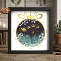 Christmas Snowball Shadow Box SVG for Cricut | 3D Layered SVG Paper Cut Light Box Template