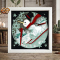 Christmas Snowman Shadow Box SVG for Cricut | 3D Layered SVG Paper Cut Light Template 2