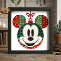 Christmas Mouse Couple Shadow Box SVG for Cricut | 3D Layered SVG Paper Cut Light Template 3