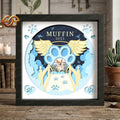 Custom Pet Memorial Shadow Box SVG for Cricut | 3D Layered SVG Paper Cut Light Template 1