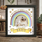Custom Pet Memorial Shadow Box SVG for Cricut | 3D Layered SVG Paper Cut Light Template 3