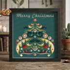 Christmas Tree Shadow Box SVG for Cricut | 3D Layered SVG Paper Cut Light Template 2