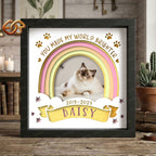 Custom Pet Memorial Shadow Box SVG for Cricut | 3D Layered SVG Paper Cut Light Template 3