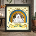 Custom Pet Memorial Shadow Box SVG for Cricut | 3D Layered SVG Paper Cut Light Template 2