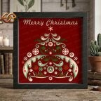Christmas Tree Shadow Box SVG for Cricut | 3D Layered SVG Paper Cut Light Template 2