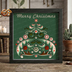 Christmas Tree Shadow Box SVG for Cricut | 3D Layered SVG Paper Cut Light Template 2