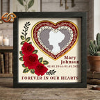 Personalized Memorial Day Shadow Box SVG for Cricut | 3D Layered SVG Paper Cut Light Template 2