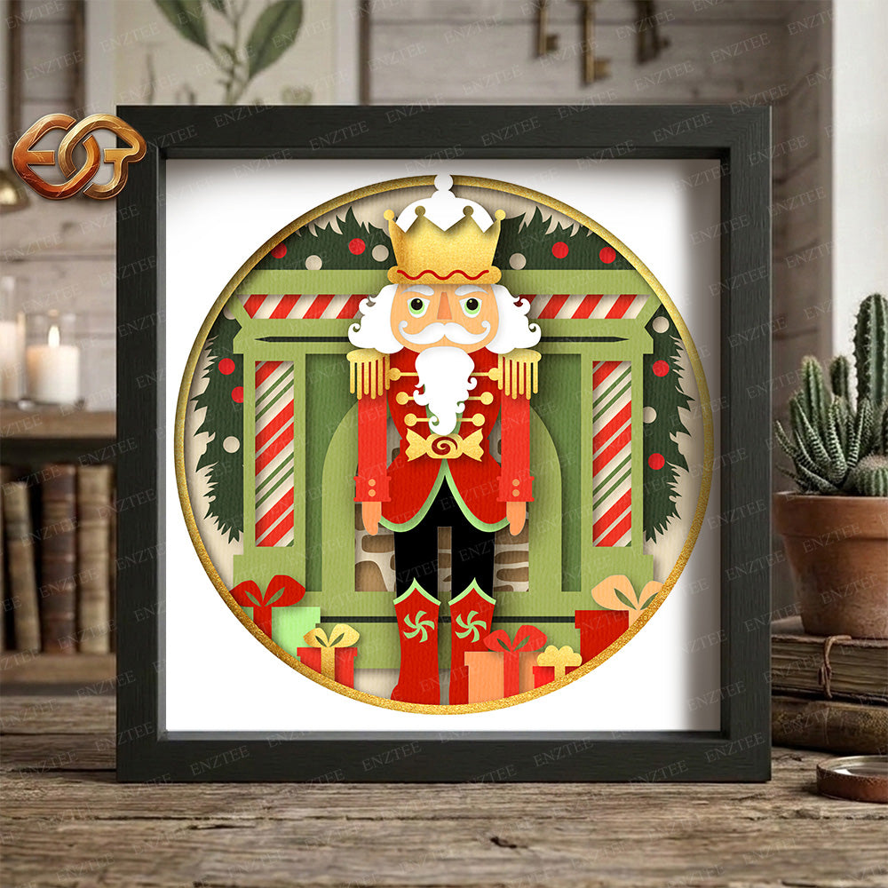 Nutcracker Shadow Box SVG for Cricut | 3D Layered SVG Paper Cut Light Template