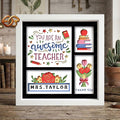 Personalized Teacher Gift Shadow Box SVG for Cricut | 3D Layered SVG Paper Cut Light Template