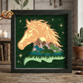 Horse Shadow Box SVG for Cricut | 3D Layered SVG Paper Cut Light Template 2