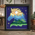 Horse Shadow Box SVG for Cricut | 3D Layered SVG Paper Cut Light Template 1