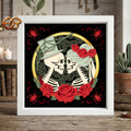 Till Death and Beyond Shadow Box SVG for Cricut | 3D Layered SVG Paper Cut Light Template