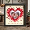 Personalized Heart Shadow Box SVG for Cricut | 3D Layered SVG Paper Cut Light Box Template