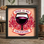 Wine Shadow Box SVG for Cricut | 3D Layered SVG Paper Cut Light Box Template