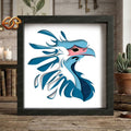 Secretary Bird Shadow Box SVG for Cricut | 3D Layered SVG Paper Cut Light Template
