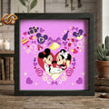 Wedding Mouse Couple Shadow Box SVG for Cricut | 3D Layered SVG Paper Cut Light Box Template 2