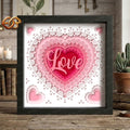 Heart Shadow Box SVG for Cricut | 3D Layered SVG Paper Cut Light Box Template