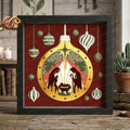 Nativity Scene Shadow Box SVG for Cricut | 3D Layered SVG Paper Cut Light Template 3