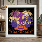 Nightmare Before Chrismas Shadow Box SVG for Cricut | 3D Layered SVG Paper Cut Light Template 3