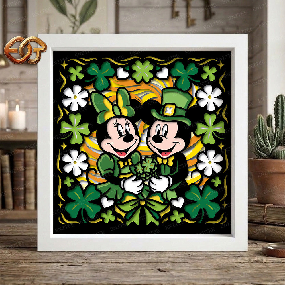 Saint Patrick Shadow Box SVG for Cricut | 3D Layered SVG Paper Cut Light Box Template 2