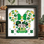 Saint Patrick Shadow Box SVG for Cricut | 3D Layered SVG Paper Cut Light Box Template 1