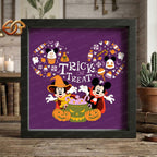 Trick or Treat Shadow Box SVG for Cricut | 3D Layered SVG Paper Cut Light Template 2