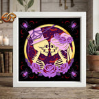Till Death and Beyond Shadow Box SVG for Cricut | 3D Layered SVG Paper Cut Light Template