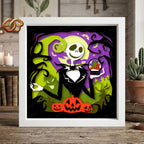 Nightmare Before Chrismas Shadow Box SVG for Cricut | 3D Layered SVG Paper Cut Light Template 4