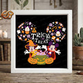 Trick or Treat Shadow Box SVG for Cricut | 3D Layered SVG Paper Cut Light Template 2