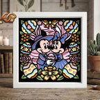 Mouse Easter Couple Shadow Box SVG for Cricut | 3D Layered SVG Paper Cut Light Template 2