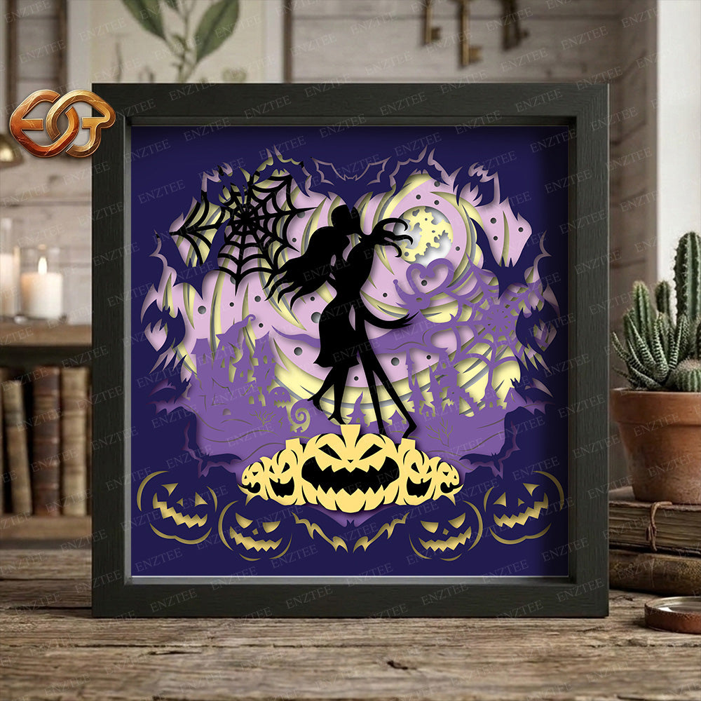 Nightmare Shadow Box SVG for Cricut | 3D Layered SVG Paper Cut Light Template 3