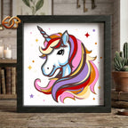 Unicorn Shadow Box SVG for Cricut | 3D Layered SVG Paper Cut Light Template 2