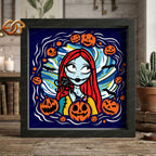 Nightmare Before Chrismas Shadow Box SVG for Cricut | 3D Layered SVG Paper Cut Light Template 2