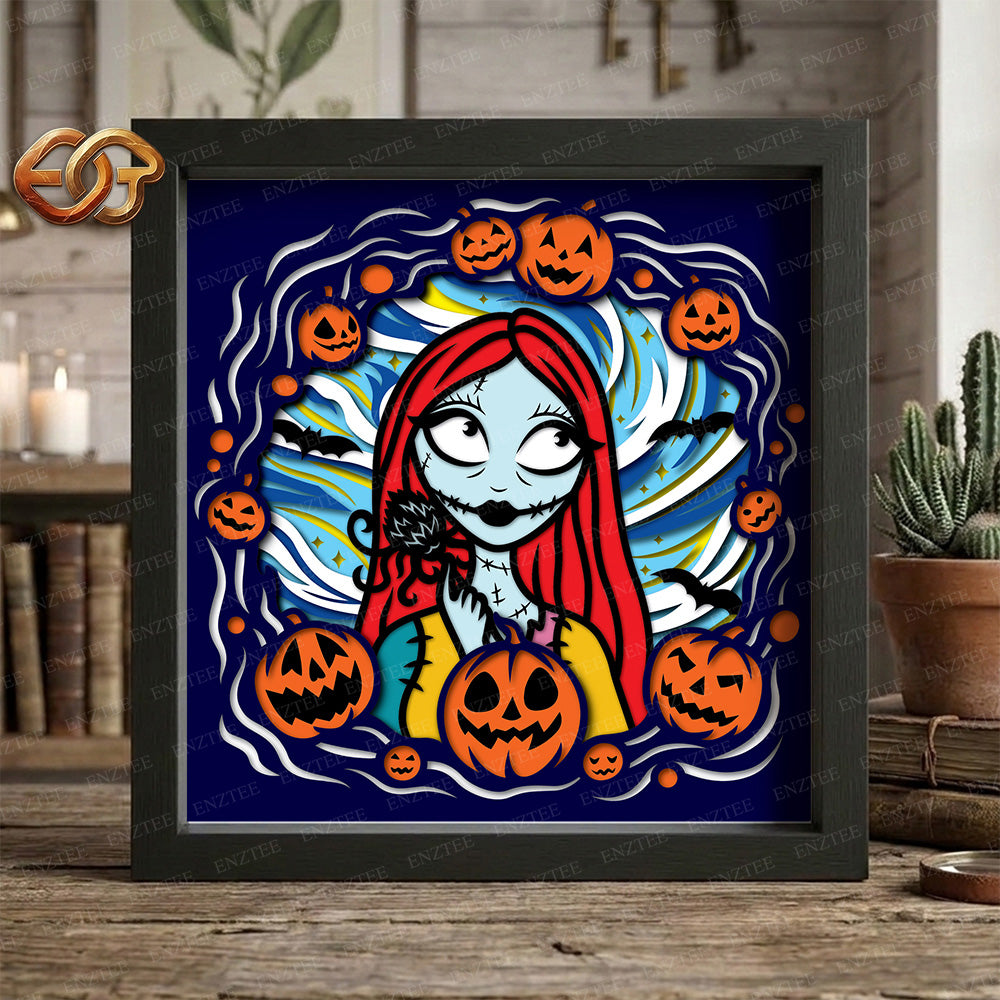 Nightmare Shadow Box SVG for Cricut | 3D Layered SVG Paper Cut Light Template 2