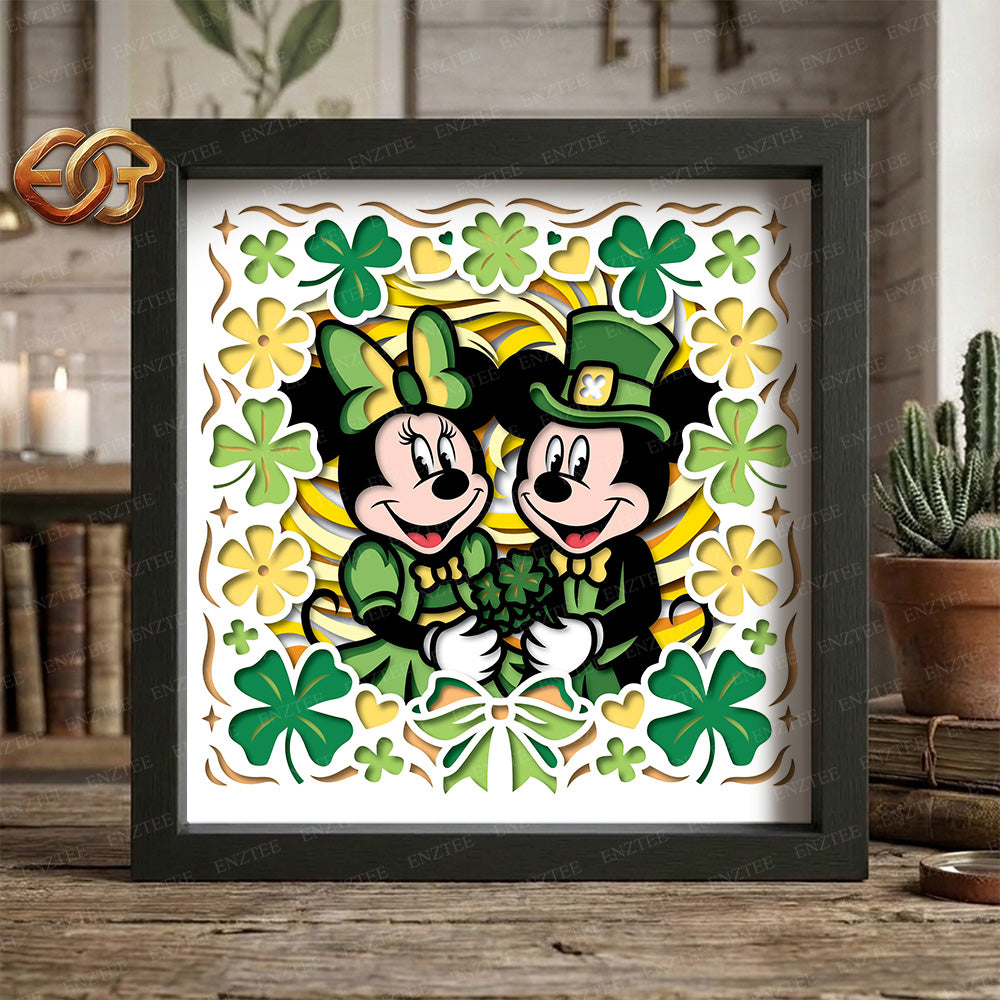 Saint Patrick Shadow Box SVG for Cricut | 3D Layered SVG Paper Cut Light Box Template 2