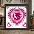 Heart Shadow Box SVG for Cricut | 3D Layered SVG Paper Cut Light Box Template