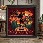 Nightmare Before Chrismas Shadow Box SVG for Cricut | 3D Layered SVG Paper Cut Light Template 3