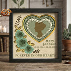 Personalized Memorial Day Shadow Box SVG for Cricut | 3D Layered SVG Paper Cut Light Template 2
