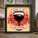 Wine Shadow Box SVG for Cricut | 3D Layered SVG Paper Cut Light Box Template