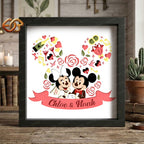 Wedding Mouse Couple Shadow Box SVG for Cricut | 3D Layered SVG Paper Cut Light Box Template 1