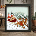 Santa Claus Shadow Box SVG for Cricut | 3D Layered SVG Paper Cut Light Template 5