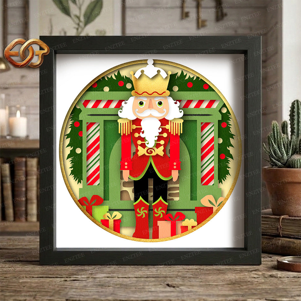 Nutcracker Shadow Box SVG for Cricut | 3D Layered SVG Paper Cut Light Template