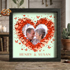 Personalized Heart Shadow Box SVG for Cricut | 3D Layered SVG Paper Cut Light Box Template