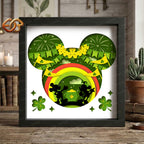 Saint Patrick Shadow Box SVG for Cricut | 3D Layered SVG Paper Cut Light Box Template 3