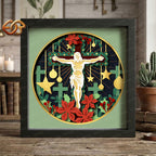 Jesus Shadow Box SVG for Cricut | 3D Layered SVG Paper Cut Light Template