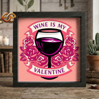 Wine Shadow Box SVG for Cricut | 3D Layered SVG Paper Cut Light Box Template