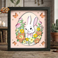 Easter Shadow Box SVG for Cricut | 3D Layered SVG Paper Cut Light Template 2
